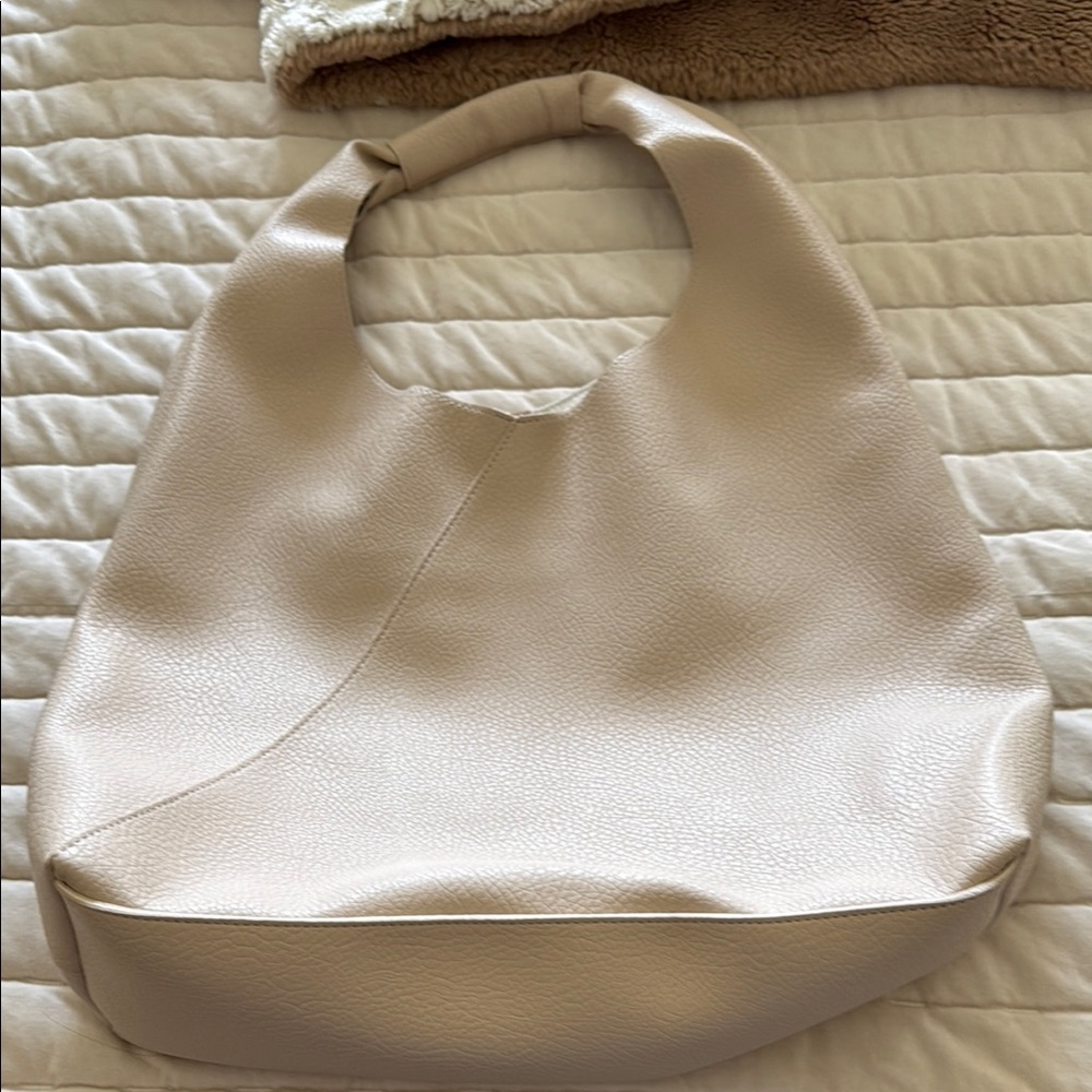 Elegant Cream Hobo Bag